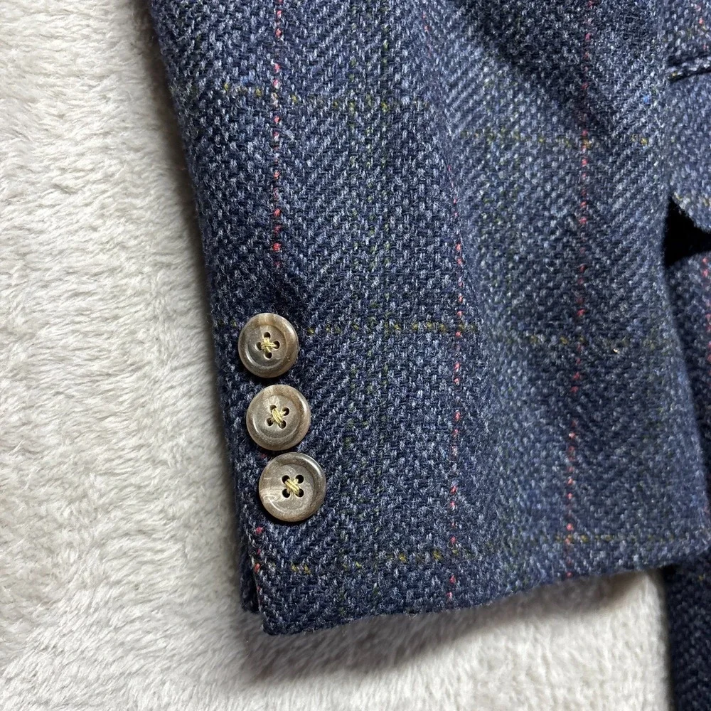VTG Polo University‎ Club Ralph Lauren Blazer Mens 44 Wool Tweed USA Academia